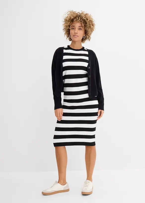 Robe en maille, bonprix