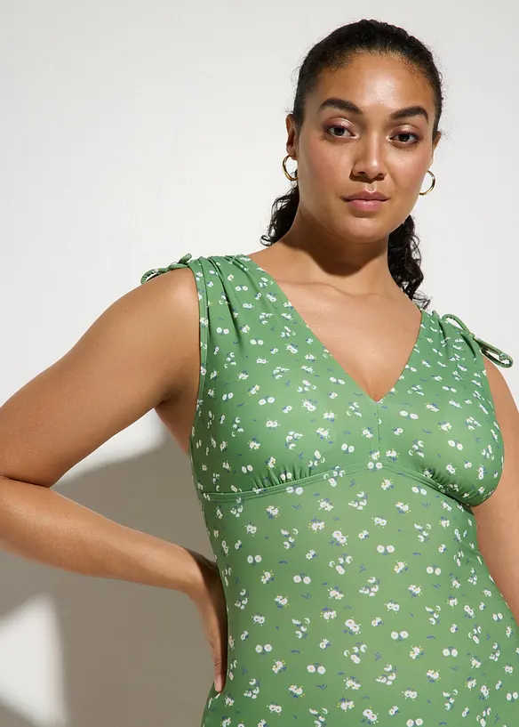 Maillot 1 pi&egrave;ce sculptant &agrave; larges bretelles, maintien l&eacute;ger, bonprix