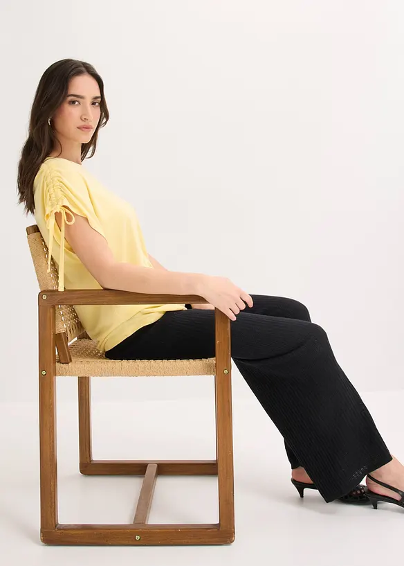 T-shirt doux en modal m&eacute;lang&eacute;, bonprix