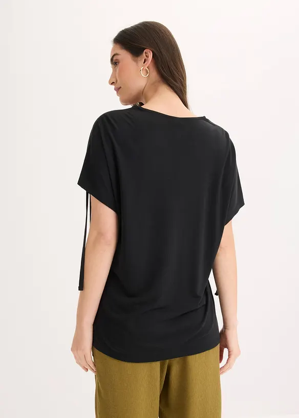 T-shirt doux en modal m&eacute;lang&eacute;, bonprix