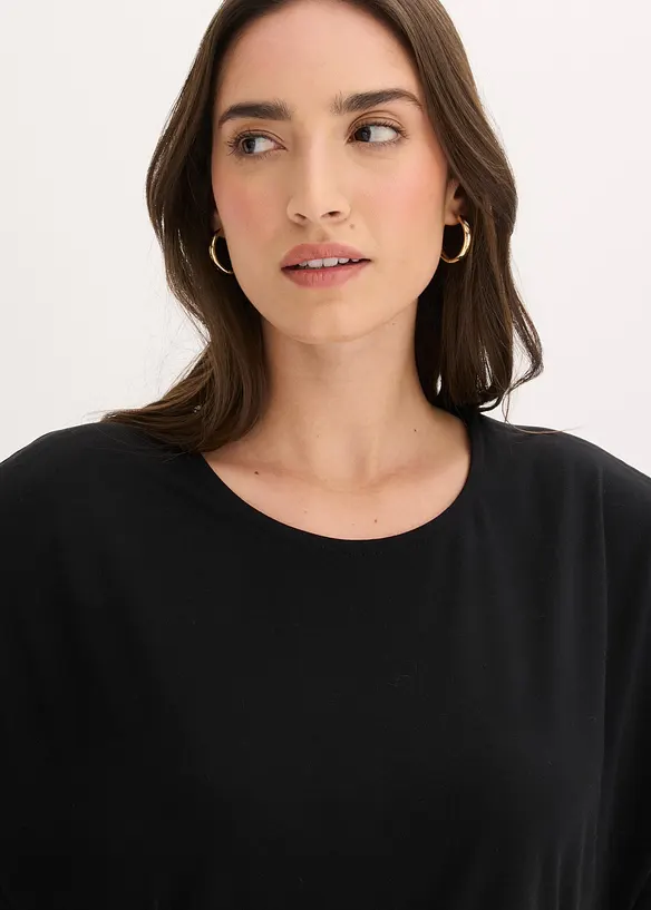 T-shirt doux en modal m&eacute;lang&eacute;, bonprix