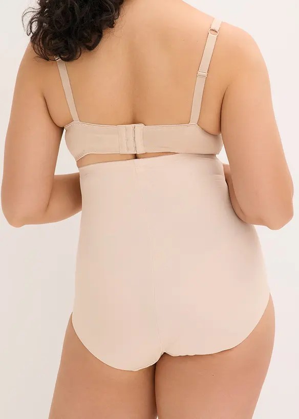 Slip sculptant maintien fort, taille haute, avec broderies, bonprix