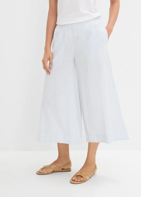 Jupe-culotte en seersucker, bonprix