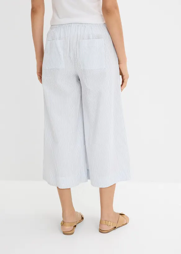 Jupe-culotte en seersucker, bonprix