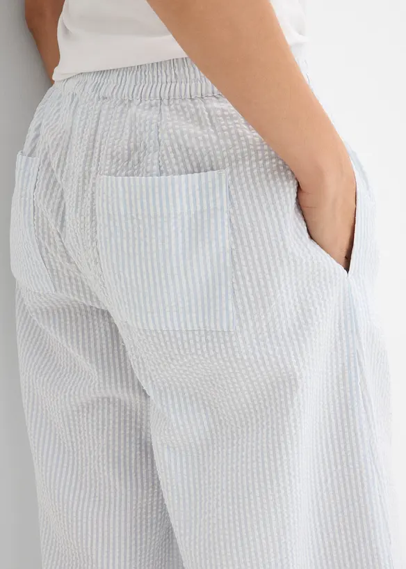 Jupe-culotte en seersucker, bonprix