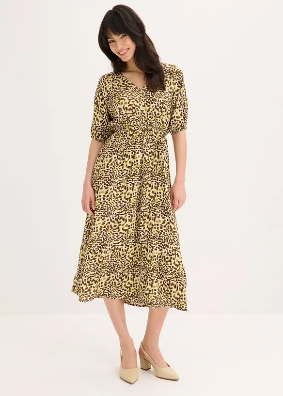 Robe midi en viscose fluide, bonprix