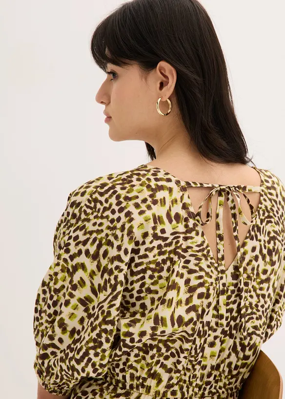 Robe midi en viscose fluide, bonprix