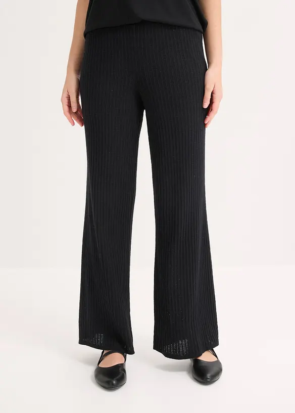 Pantalon l&eacute;ger en maille, bonprix