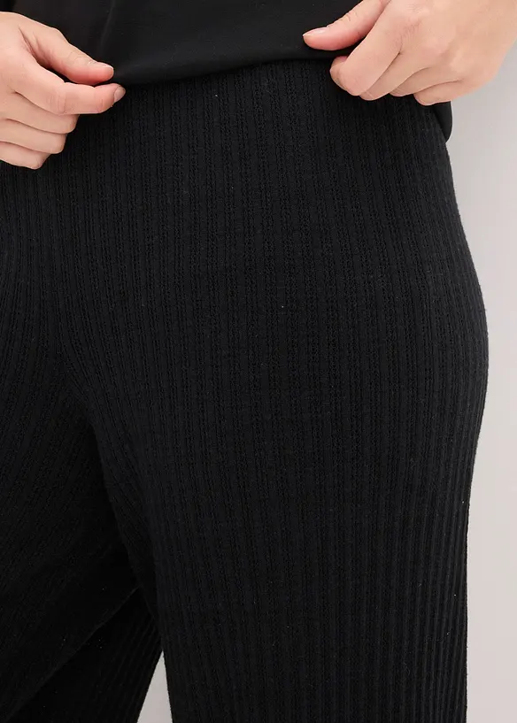 Pantalon l&eacute;ger en maille, bonprix