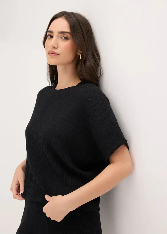 T-shirt l&eacute;ger en maille, bonprix