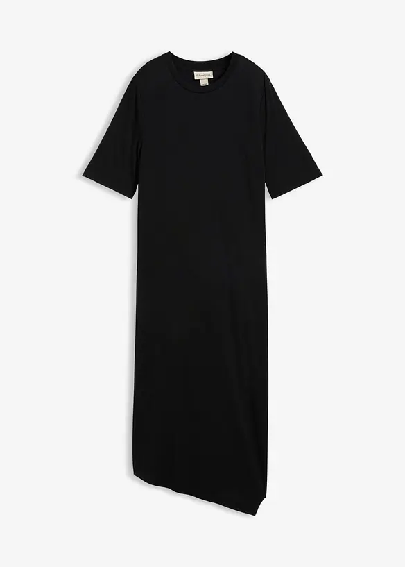 Robe &agrave; base asym&eacute;trique en jersey avec modal, bonprix