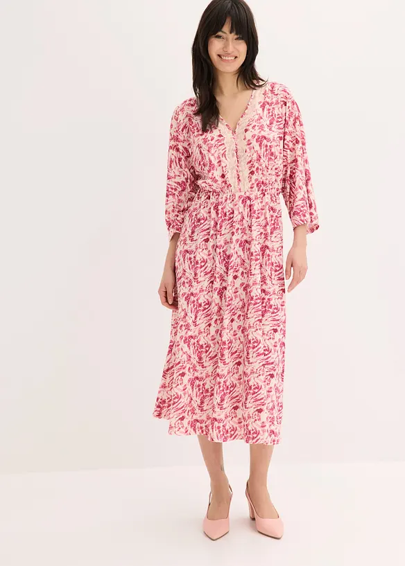 Robe en jersey avec dentelle, bonprix