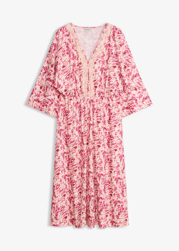 Robe en jersey avec dentelle, bonprix