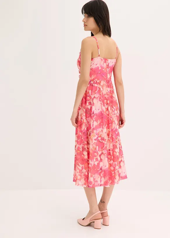 Robe &agrave; bretelles en mesh doux, bonprix