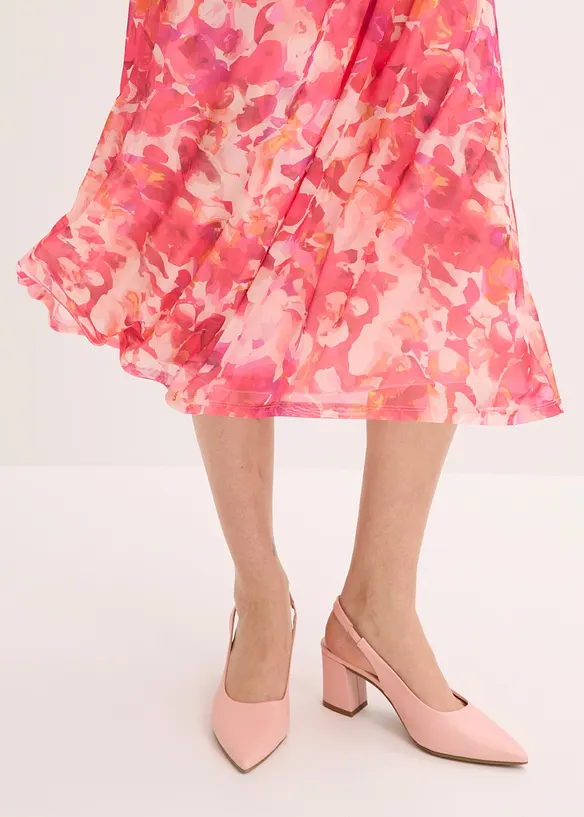 Robe &agrave; bretelles en mesh doux, bonprix