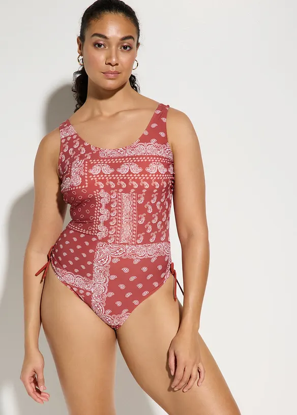 Maillot sculptant &agrave; nouettes, maintien l&eacute;ger, bonprix