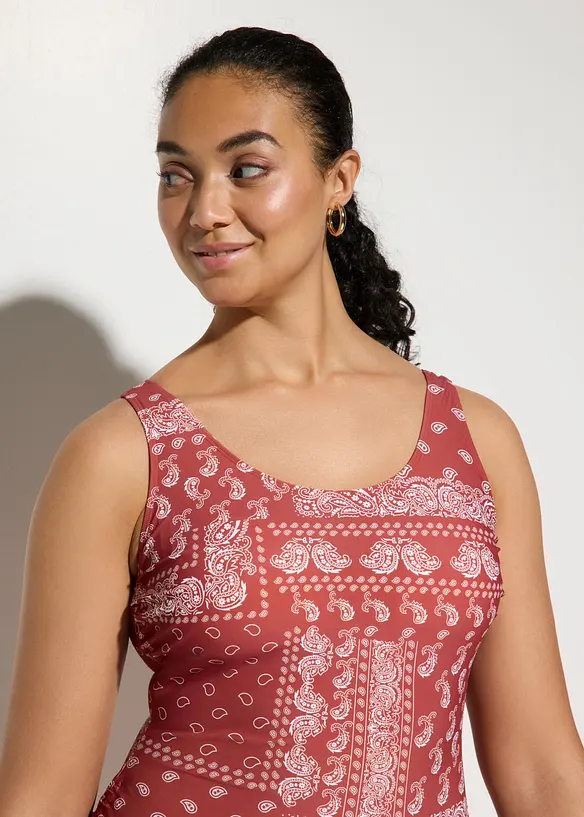 Maillot sculptant &agrave; nouettes, maintien l&eacute;ger, bonprix