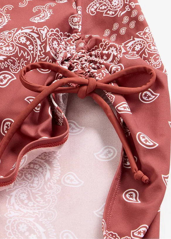 Maillot sculptant &agrave; nouettes, maintien l&eacute;ger, bonprix