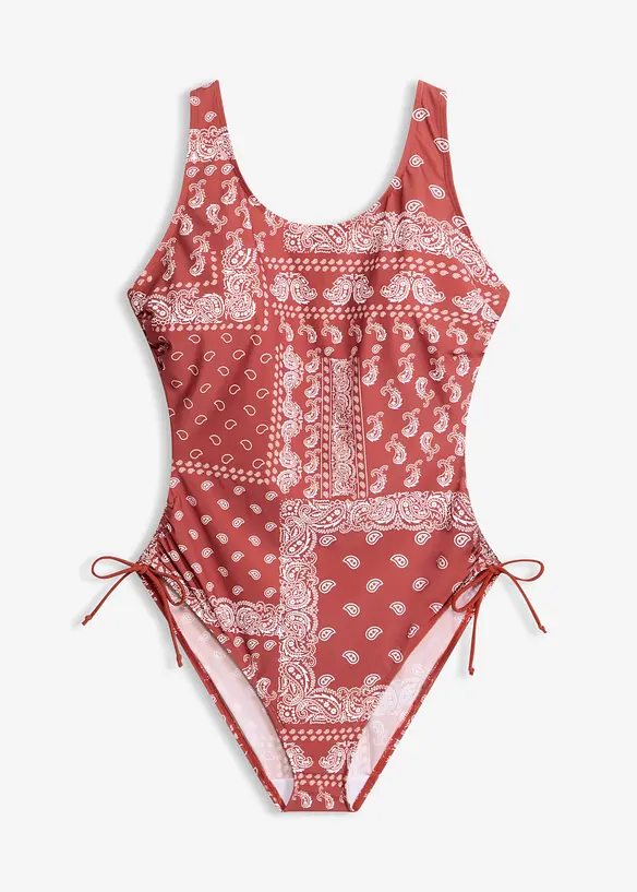 Maillot sculptant &agrave; nouettes, maintien l&eacute;ger, bonprix