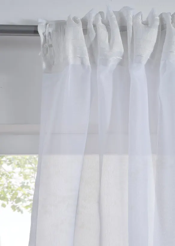 Voilage textur&eacute; en diverses tailles (1&nbsp;pce), bonprix