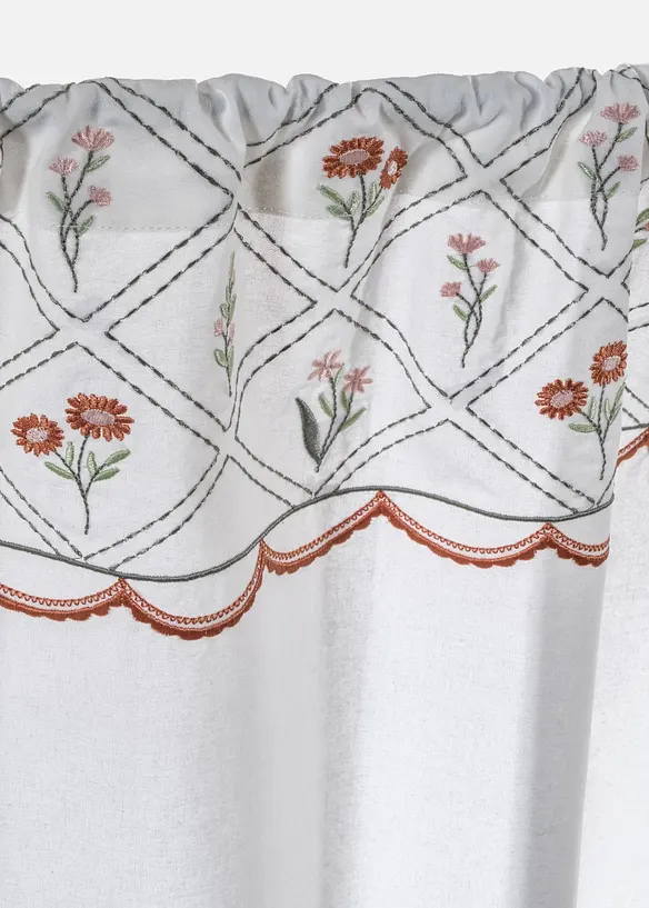 Brise-bise brod&eacute; en coton, bonprix