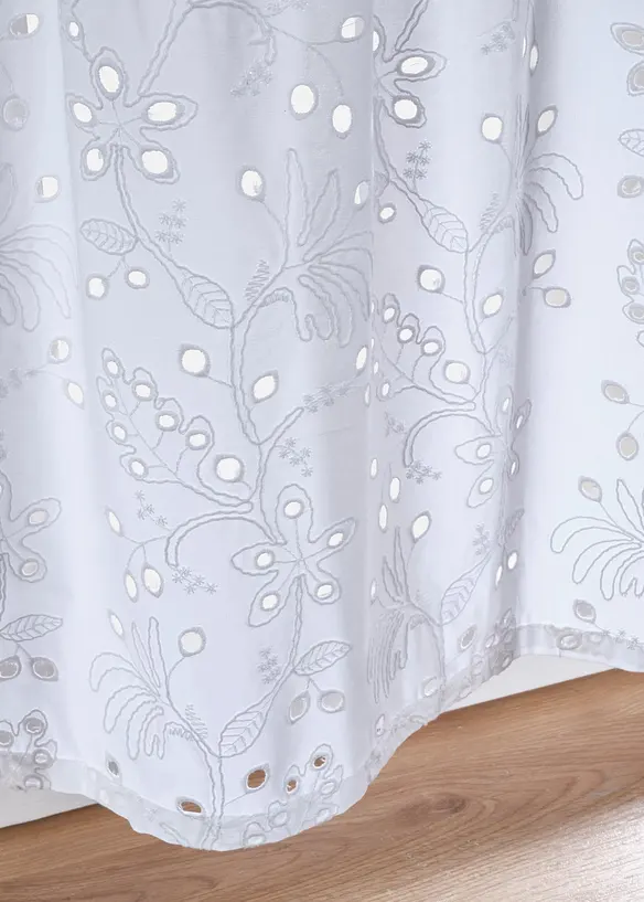 Brise-bise en coton &agrave; broderie anglaise, bonprix