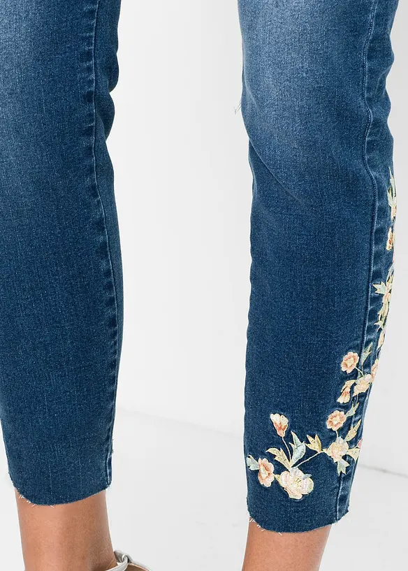 Jean skinny taille mi-haute, cropped, bonprix