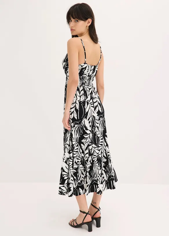 Robe &agrave; fines bretelles en jersey viscose, bonprix