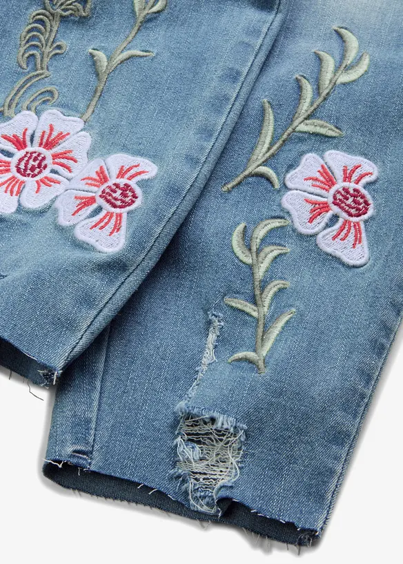 Jean skinny taille basse, cropped, bonprix