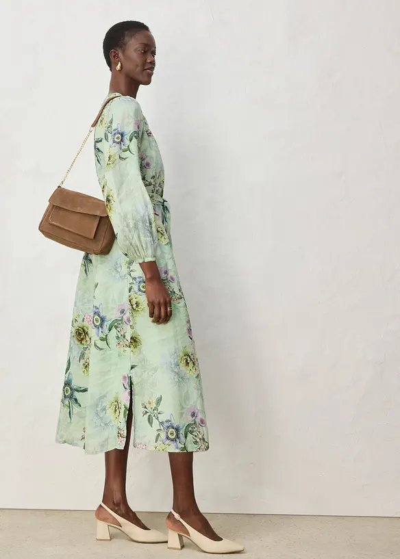 Robe longue en ramie, bonprix