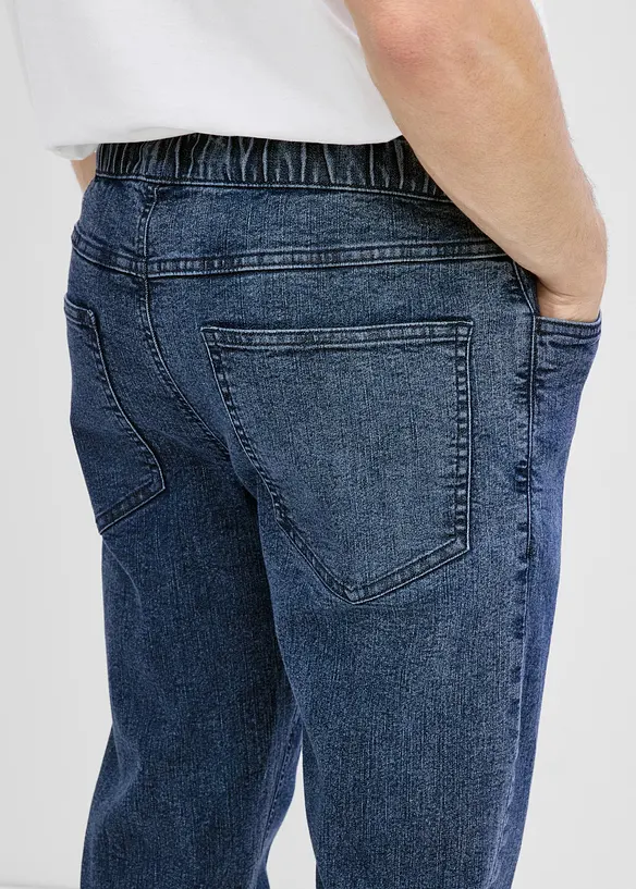 Jean l&eacute;ger, taille extensible, loose, bonprix