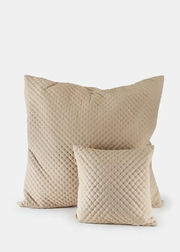 Lot de 2&nbsp;housses de coussin &agrave; surpiq&ucirc;re moderne, bonprix