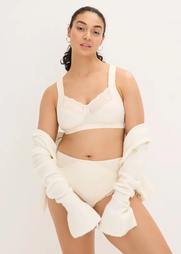 Soutien-gorge grand maintien sans armatures, bretelles rembourr&eacute;es, bonprix