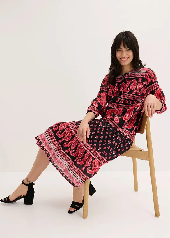 Robe midi 100% coton, bonprix