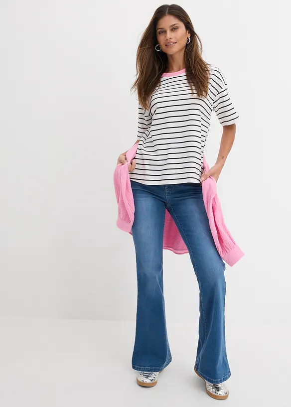 Jean flare, taille mi-haute, bonprix