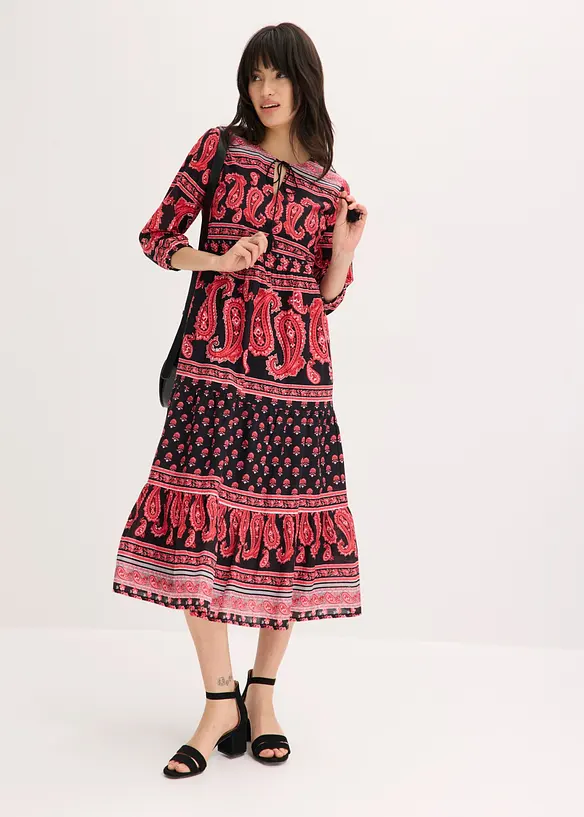 Robe midi 100% coton, bonprix