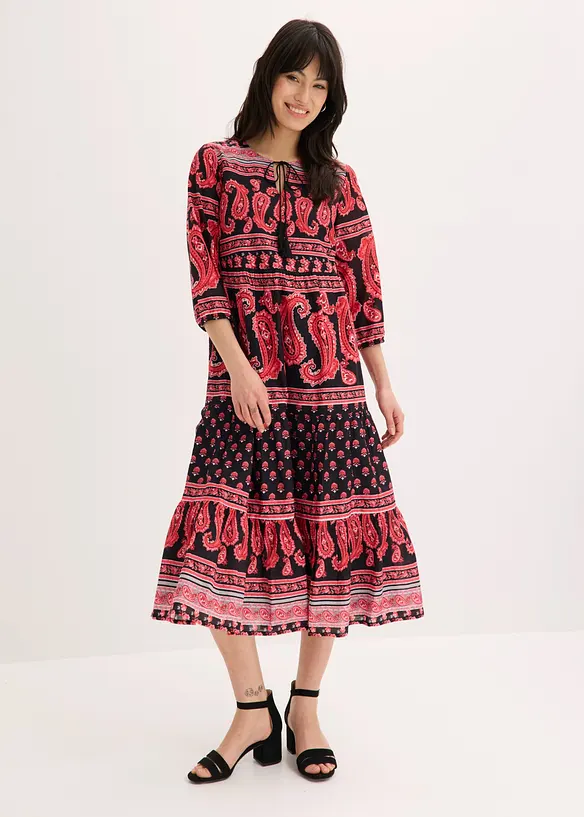 Robe midi 100% coton, bonprix