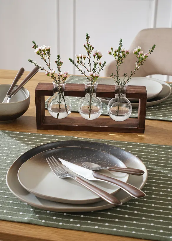 Lot de 2 &nbsp;sets de table tiss&eacute;s en coton, bonprix