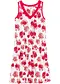 blanc/rouge floral