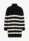 noir/ivoire rayé