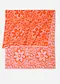 rose vif/orange floral