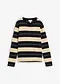 noir/beige rayé