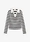 écru/noir rayé