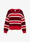 rouge rubis/rouge/écru rayé