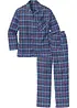 Pyjama en flanelle avec boutons et manches longues, bonprix
