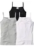 Lot de 3 tops coton, bonprix