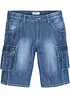 Bermuda cargo en jean, Regular, bonprix