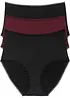 Lot de 3 slips taille haute en microfibre, bonprix