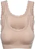 Lot de 2 brassières sans coutures Feel Comfort, bonprix