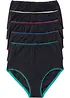 Lot de 5 slips taille haute, bonprix